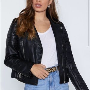 Nasty Gal Faux Leather Jacket